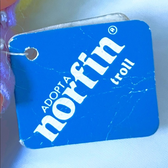 Vintage DAM 1985 Thomas Norfin ‘Adopt a Norfin’ Easter Bunny Troll Doll with Tag - Picture 6 of 8